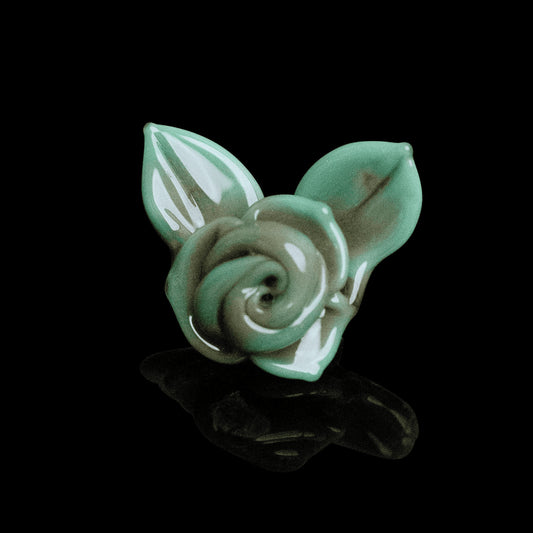 sophisticated glass pendant - Turquoise Rose Pendant (D) by Sakibomb (2021)