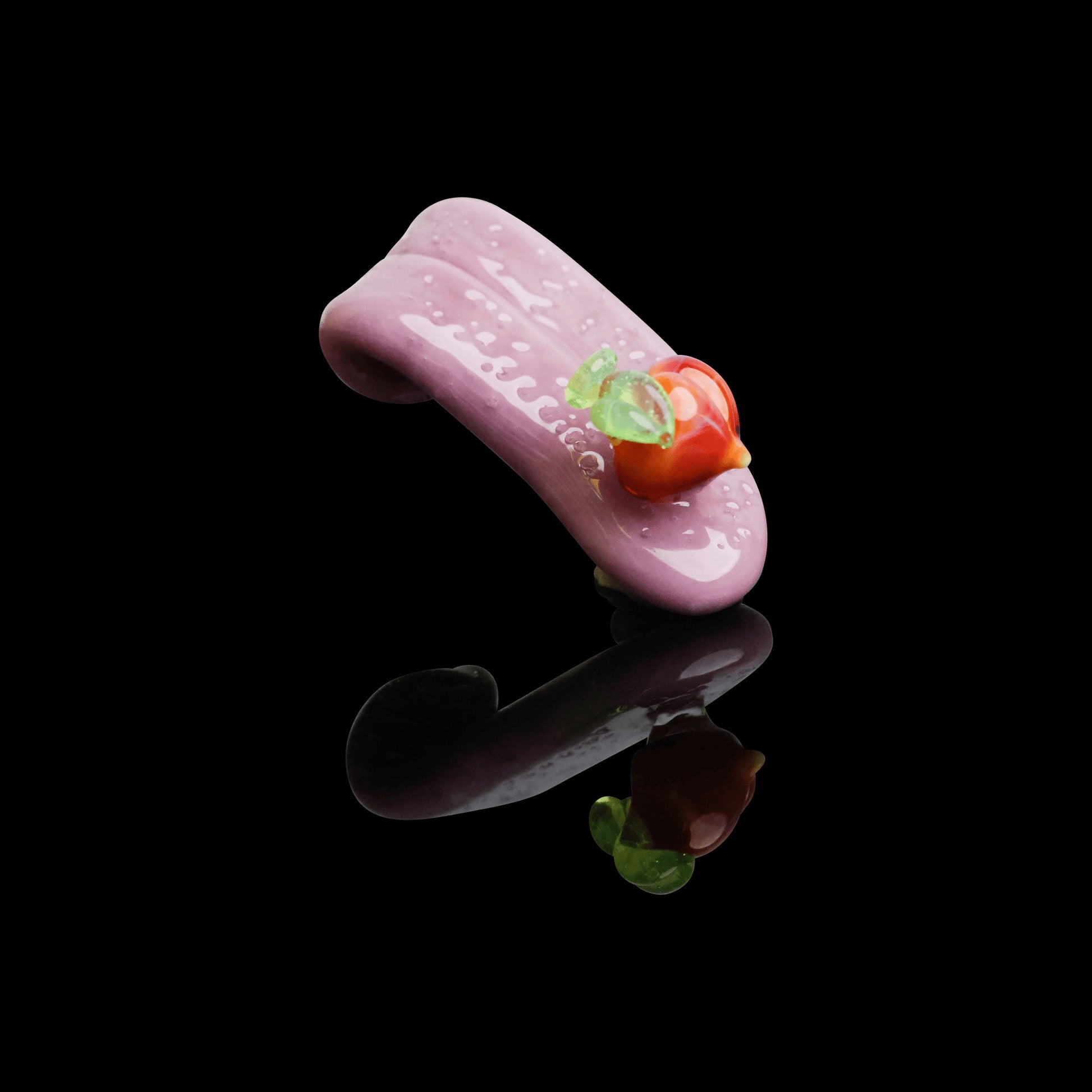 heady glass pendant - Peach Tongue Collab Pendant by Gnarla Carla x Ryder Glass (2022 Drop)