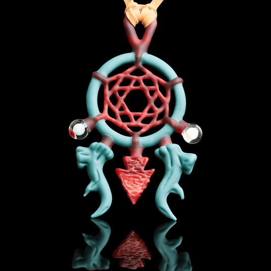 exquisite glass pendant - Dreamcatcher Pendant by Elks That Run (2022 Drop)