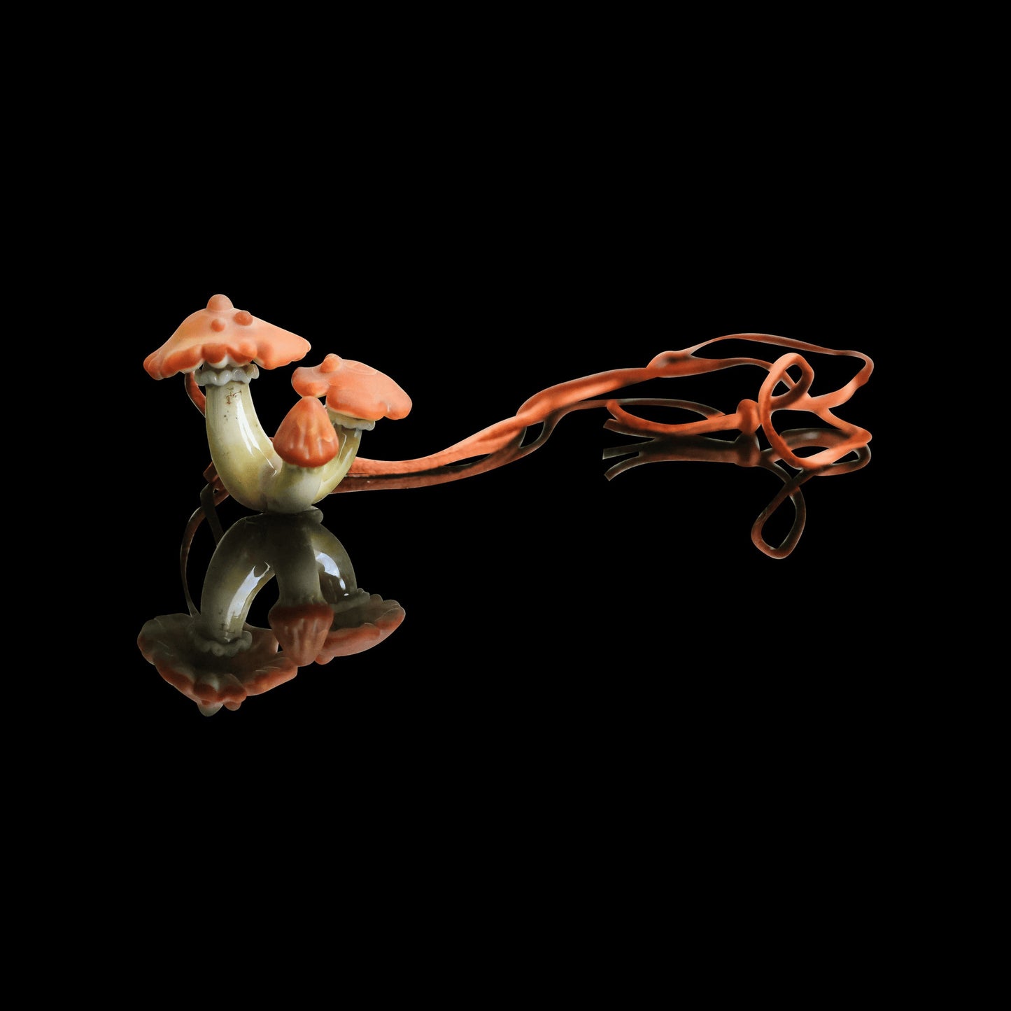 innovative glass pendant - Triple Mushroom Pendant by Elks That Run (2022 Drop)