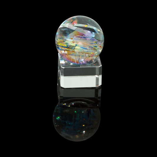 sophisticated art piece - Reflection Marble #10 by Akihiro Glass