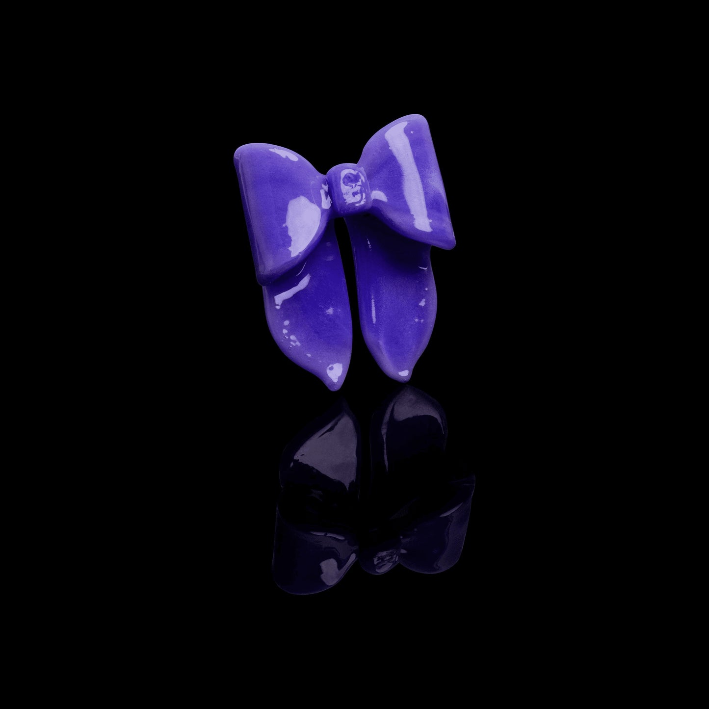 heady glass pendant - Purple Bow Pendant (A) by Sakibomb (2022 Drop)