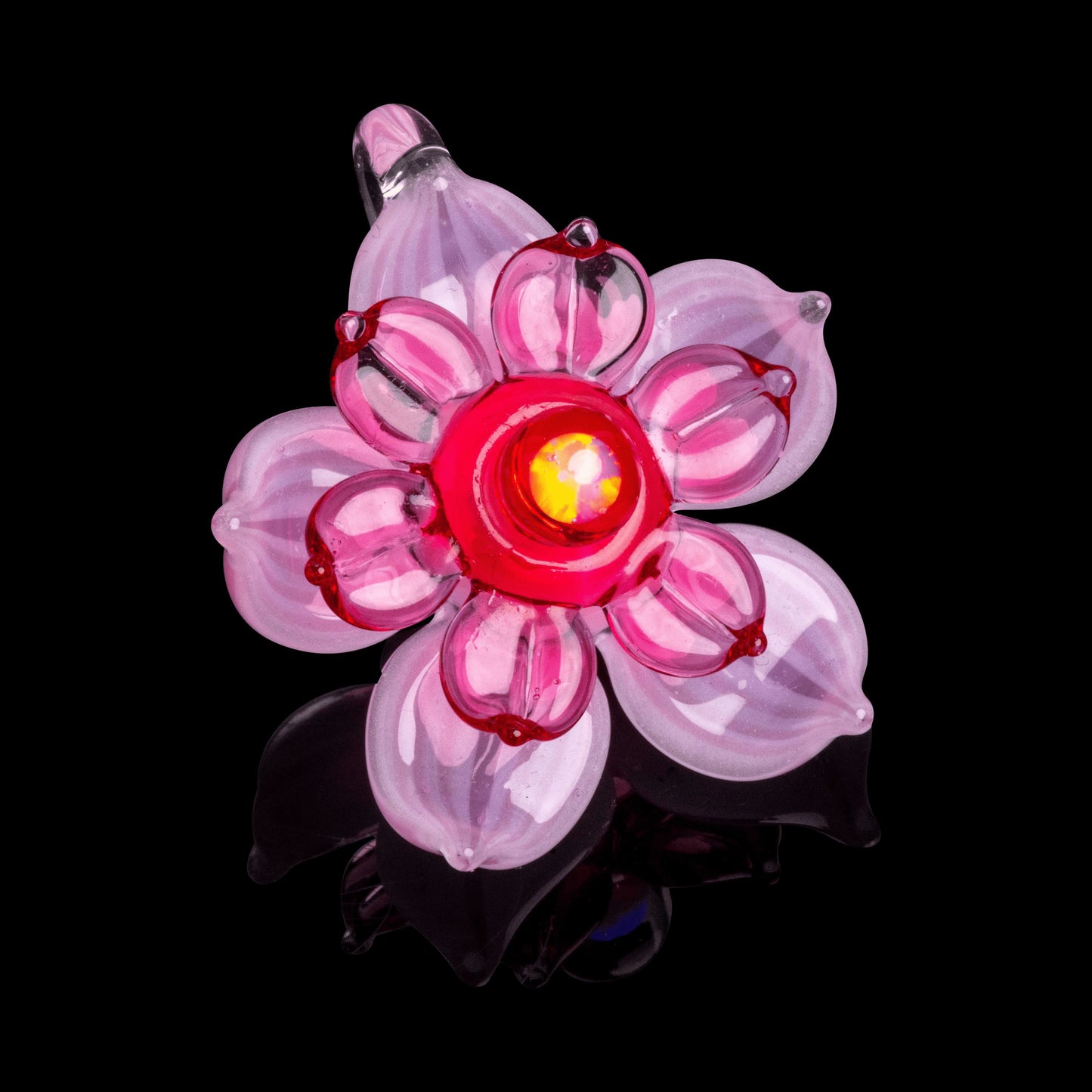 luxurious glass pendant - Flower Spinner Pendant (A) by Mars Glassworks (GV 2022)