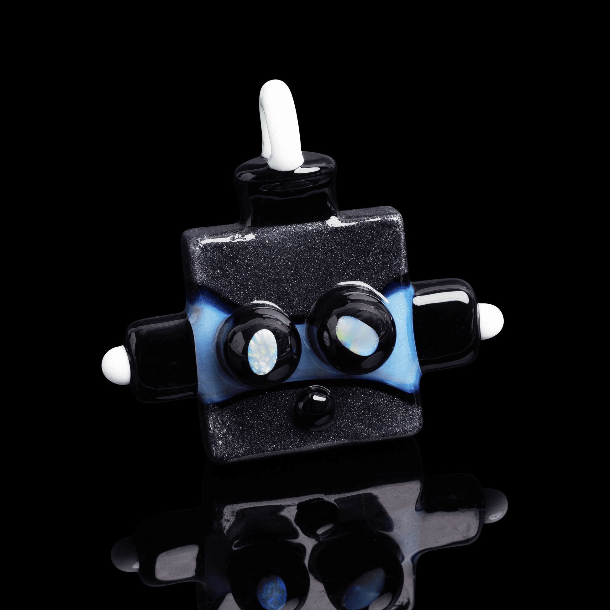 heady glass pendant - Robot Pendant by Torchress