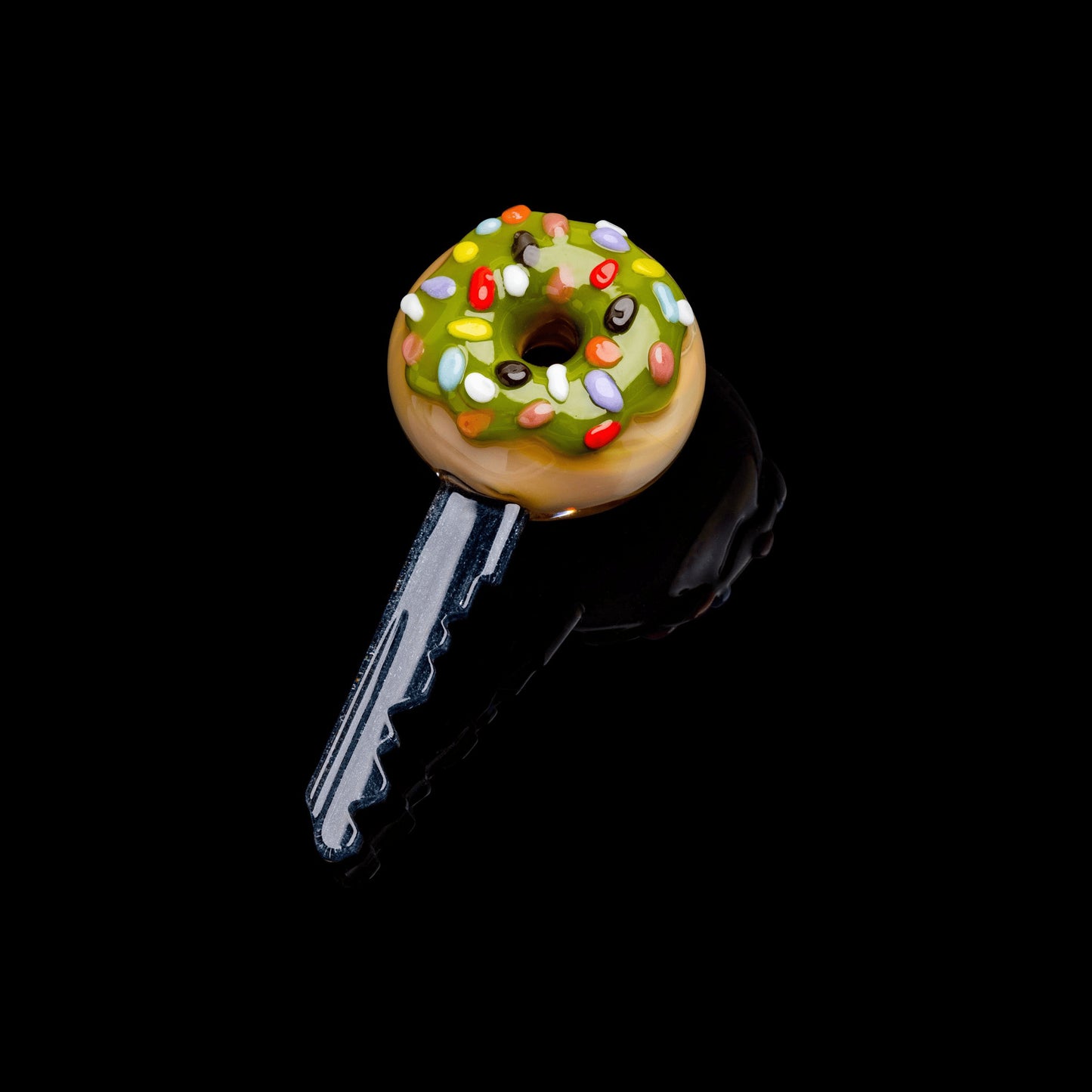 exquisite glass pendant - Donut Key Pendant (B) by KGB Glass x Preston Hanna (2022 Drop)