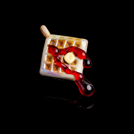 meticulously crafted glass pendant - Waffle Pendant (I) by Preston Hanna (2022 Drop)