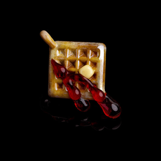 artisan-crafted glass pendant - Waffle Pendant (Q) by Preston Hanna (2022 Drop)