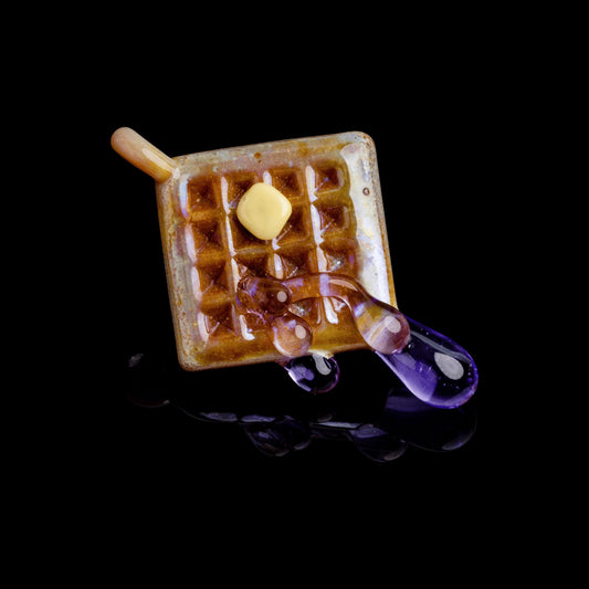 artisan-crafted glass pendant - Waffle Pendant (L) by Preston Hanna (2022 Drop)