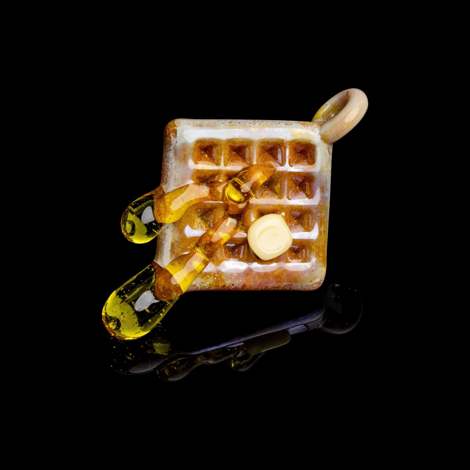 artisan-crafted glass pendant - Waffle Pendant (A) by Preston Hanna (2022 Drop)