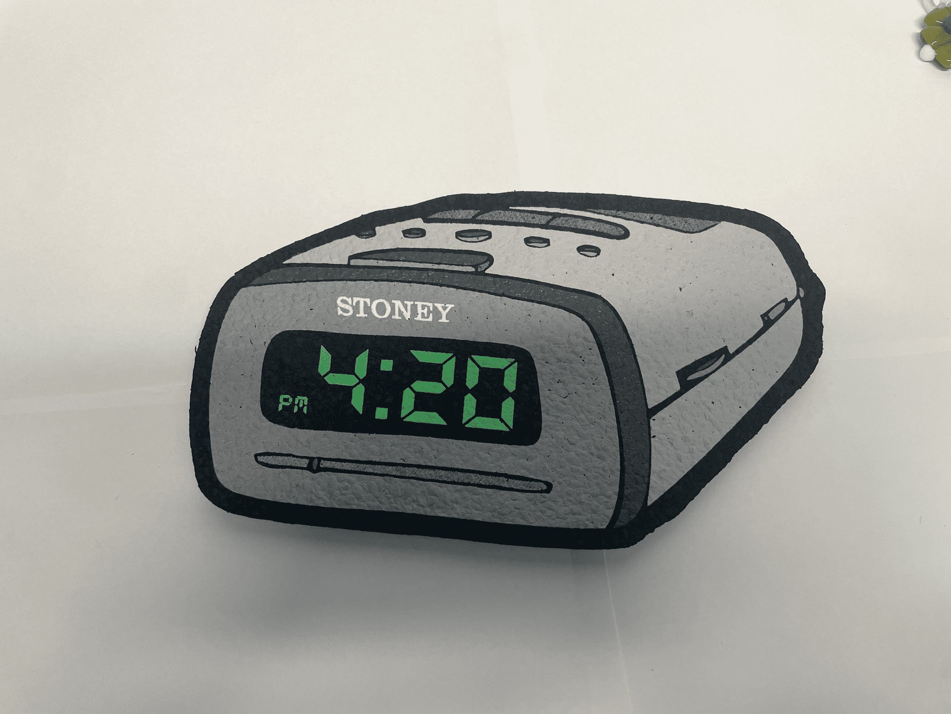 exquisite art piece - Stoney 4:20 Alarm Clock Moodmat