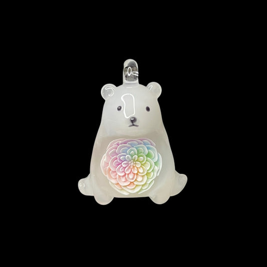 Pastel Flower Polar Bear Pendant by Azusa Glass (Hikari No Kakera 2025)