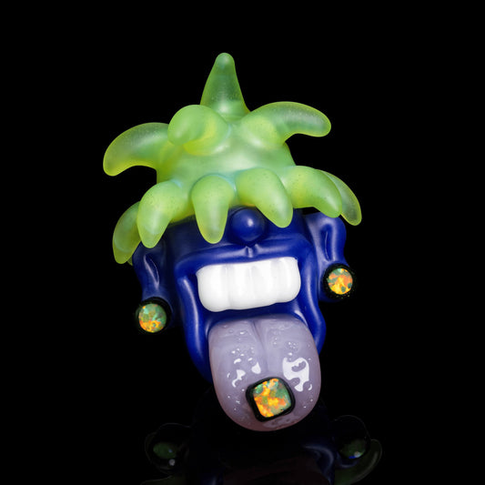 artisan-crafted glass pendant - No Eyed Tripster Pendant (NO #) by Ryder Glass (2022 Drop)