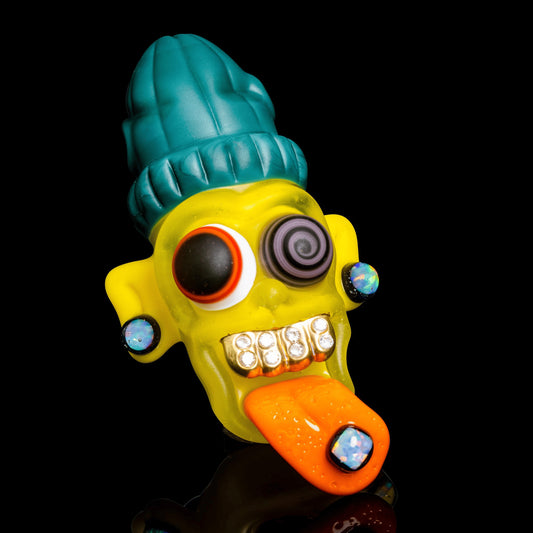 heady glass pendant - OG CZ Grill w/ Beanie Tripster Pendant #81 by Ryder Glass (2022 Drop)