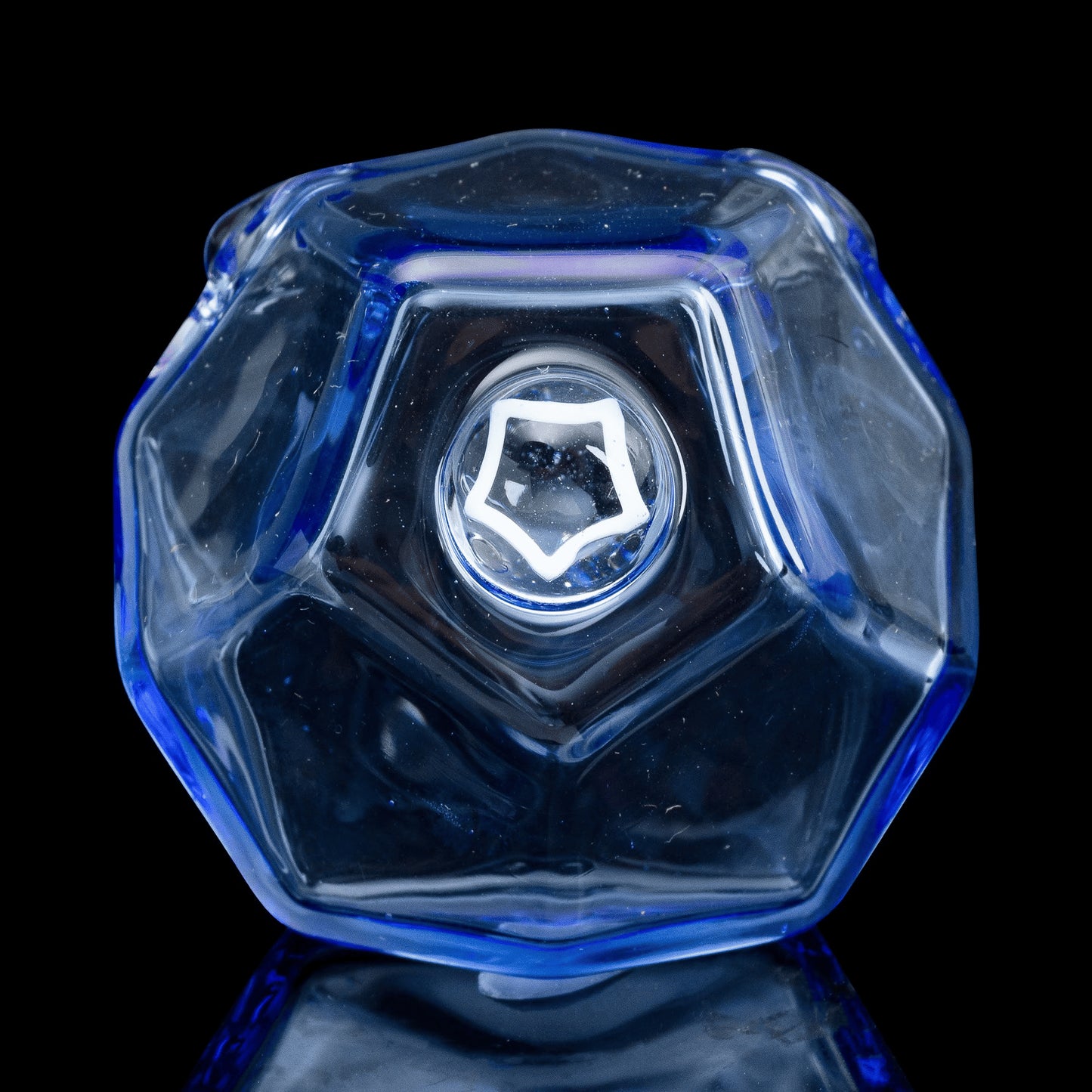 hand-blown glass pendant - Solo Pendant (J) by Kuhns Glass (2022 Drop)