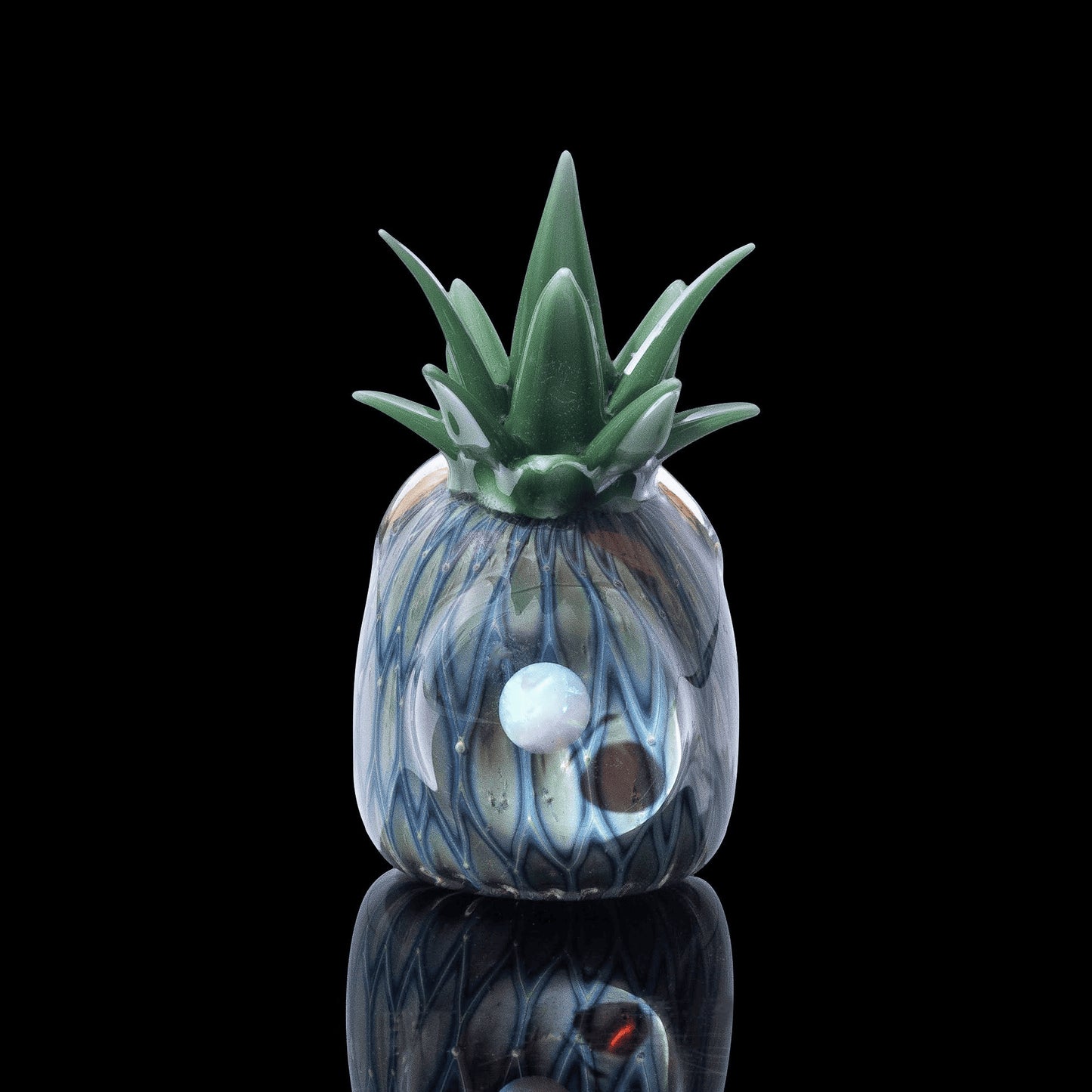 sophisticated glass pendant - Pineapple Pendant (A) by Hondo Glass (2022 Release)
