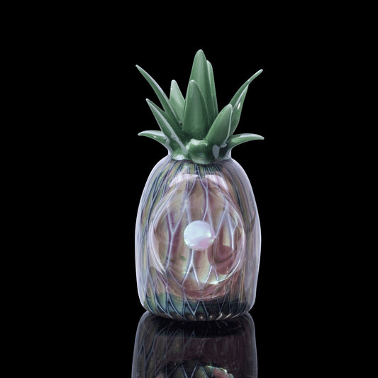 artisan-crafted glass pendant - Pineapple Pendant (B) by Hondo Glass (2022 Release)