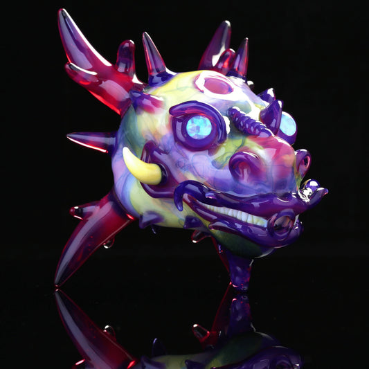 exquisite design of the Scribble Dragon Head Rig by Scomo Moanet x Nathan Belmont (Belmont’s Beasts)