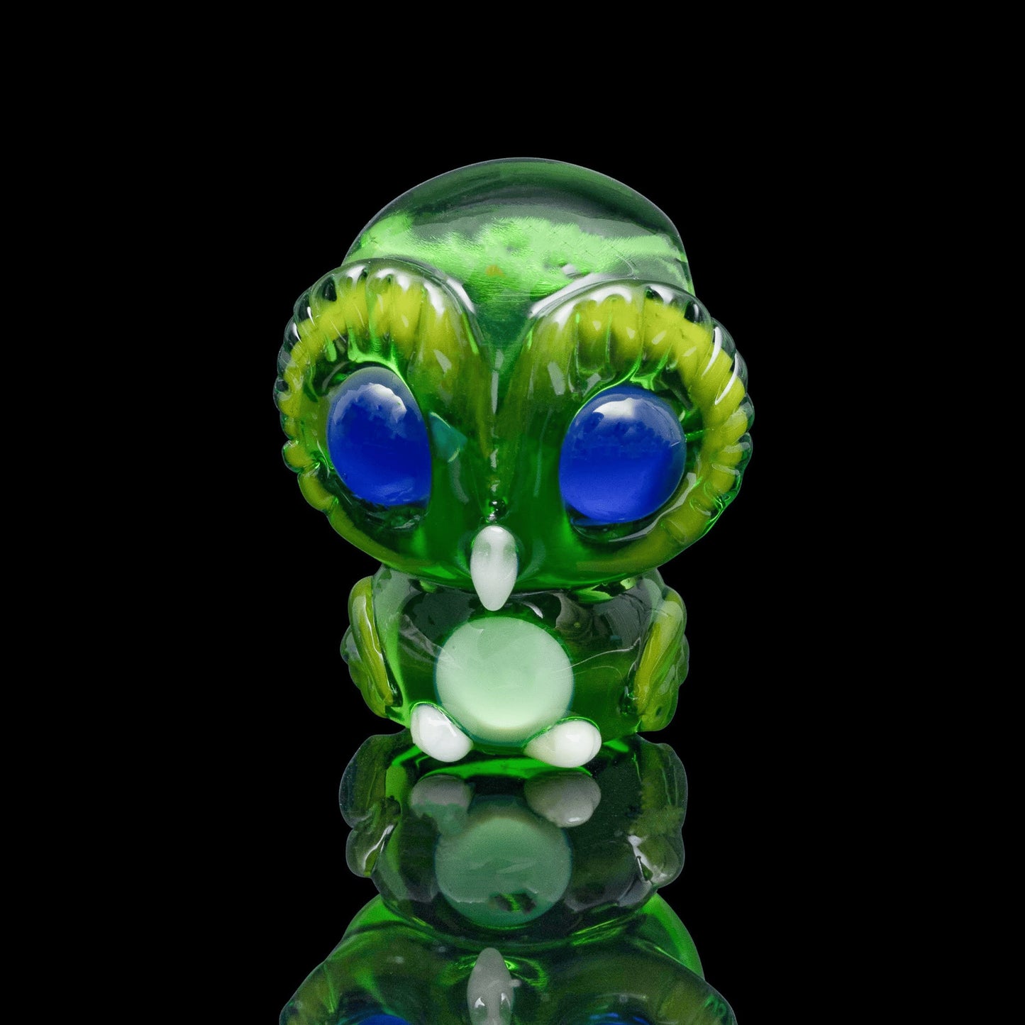 luxurious glass pendant - Owl Pendant (F) by Nathan Belmont (Belmont’s Beasts)
