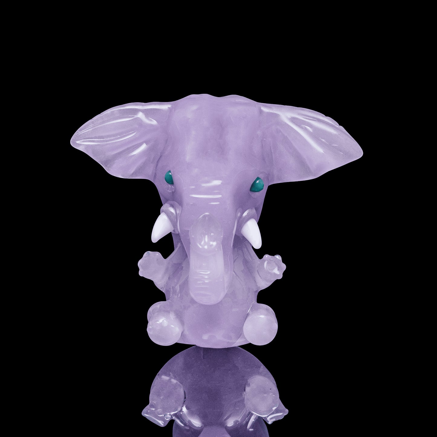 sophisticated glass pendant - Baby Elephant Pendant (A) by Nathan Belmont (Belmont’s Beasts)