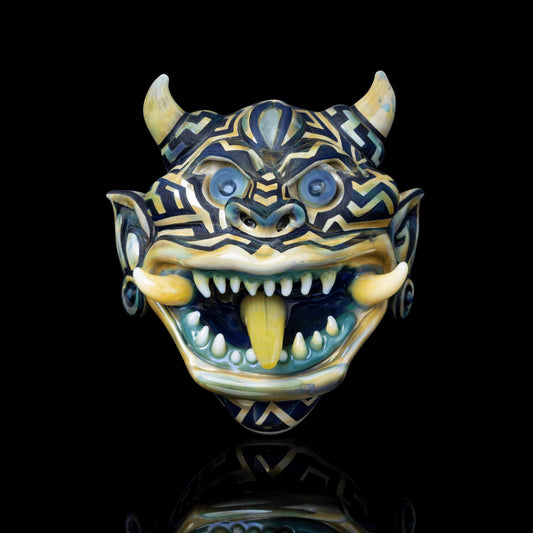 luxurious glass pendant - Oni Pendant by Artist Stylie x Nathan Belmont (Belmont's Beasts)