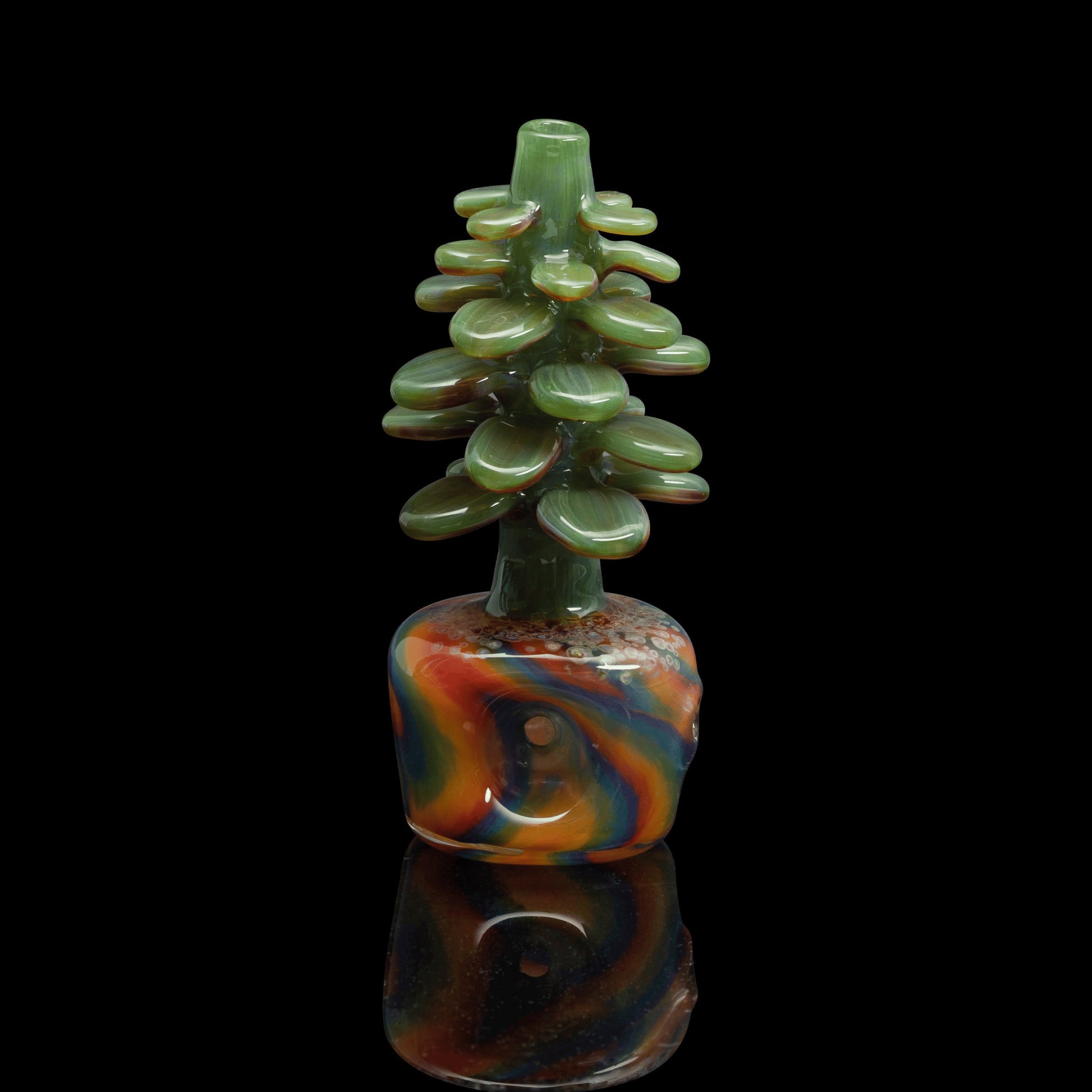 luxurious design of the Jade Plant Hand Pipe (C) by Gnarla Carla (2022 Release)