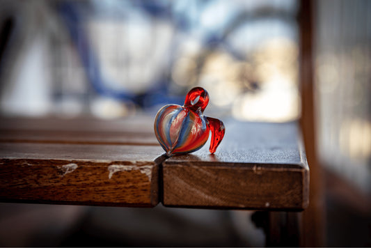 innovative glass pendant - Rainbow Peach Pendant (A) by Michael Shea x Gnarla Carla (2022 Release)