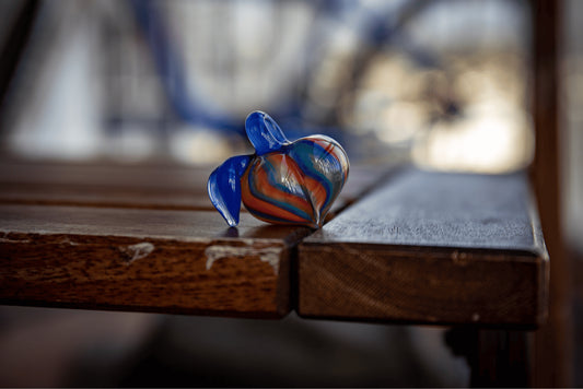 sophisticated glass pendant - Rainbow Peach Pendant (E) by Michael Shea x Gnarla Carla (2022 Release)