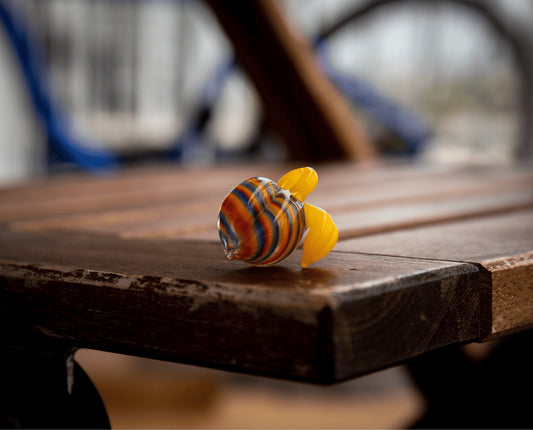 innovative glass pendant - Rainbow Peach Pendant (B) by Michael Shea x Gnarla Carla (2022 Release)