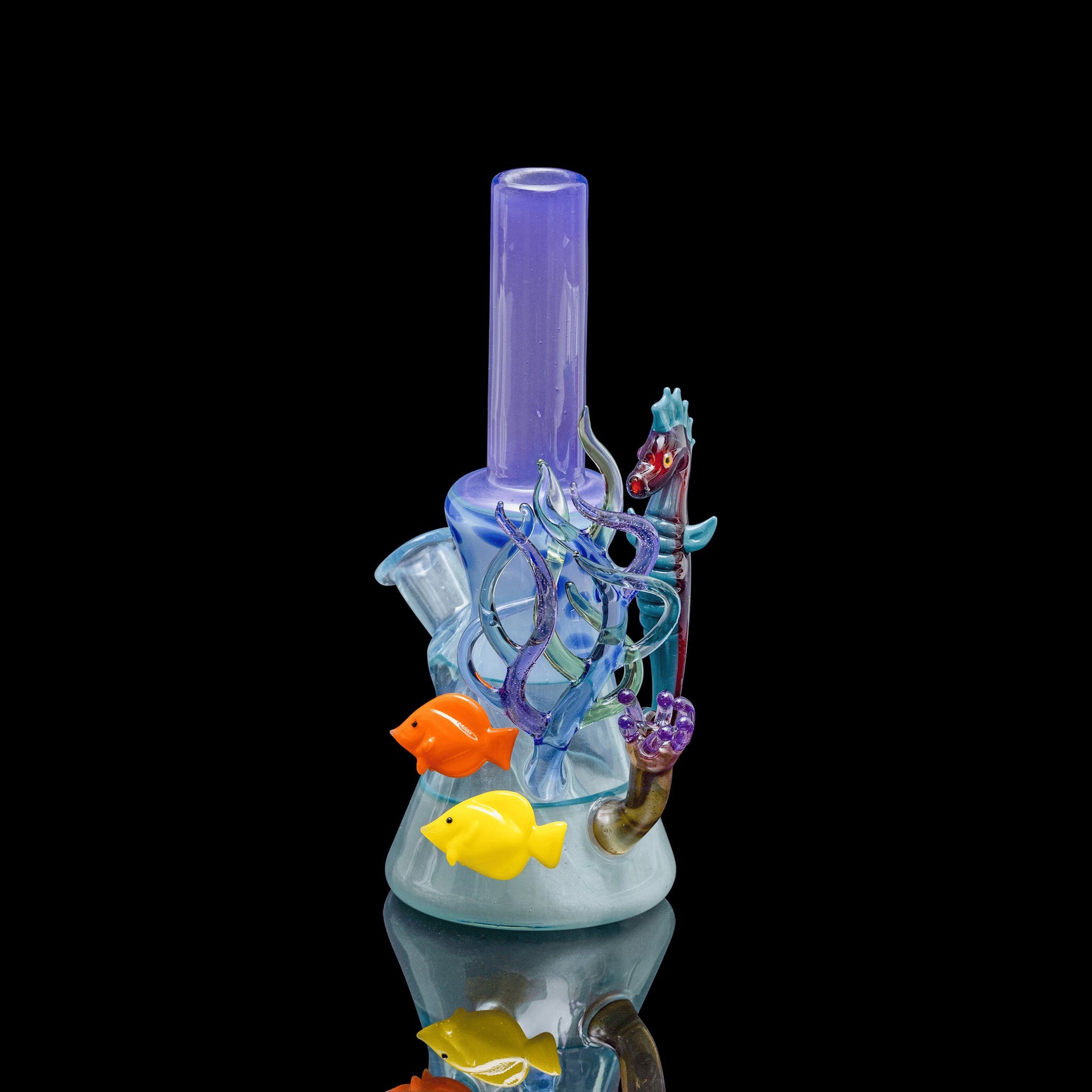 hand-blown art piece - Solo Minitube (B) by Burtoni Glass (Release 2022)