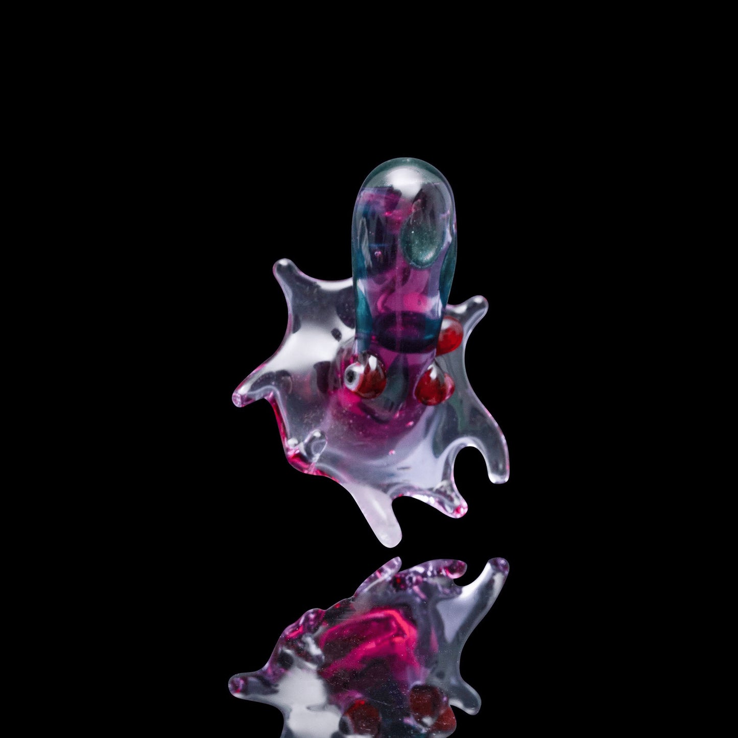 exquisite glass pendant - Solo Octopus Pendant (A) by Burtoni Glass (2022 Release) (SOLD MAX)