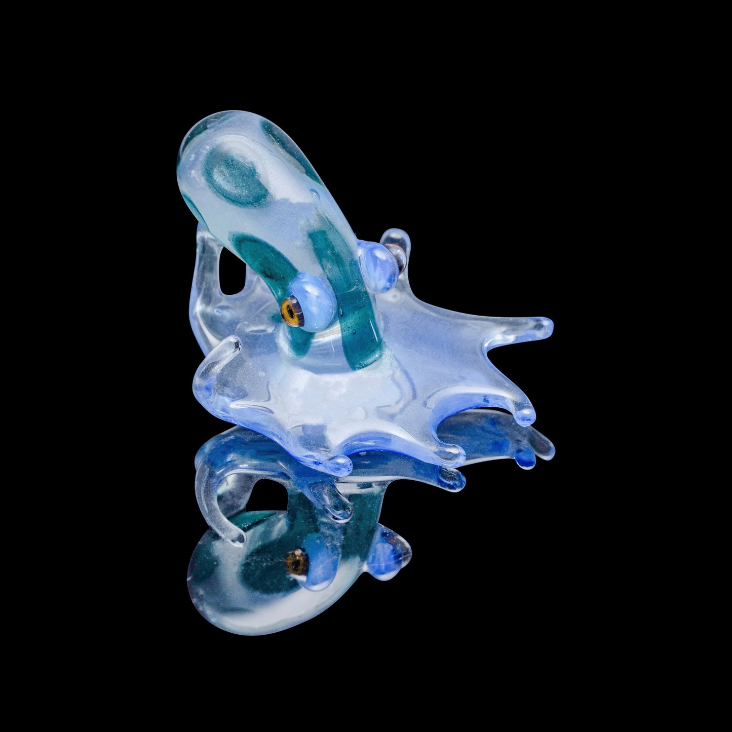 exquisite glass pendant - Solo Octopus Pendant (B) by Burtoni Glass (2022 Release) (SOLD MAX)