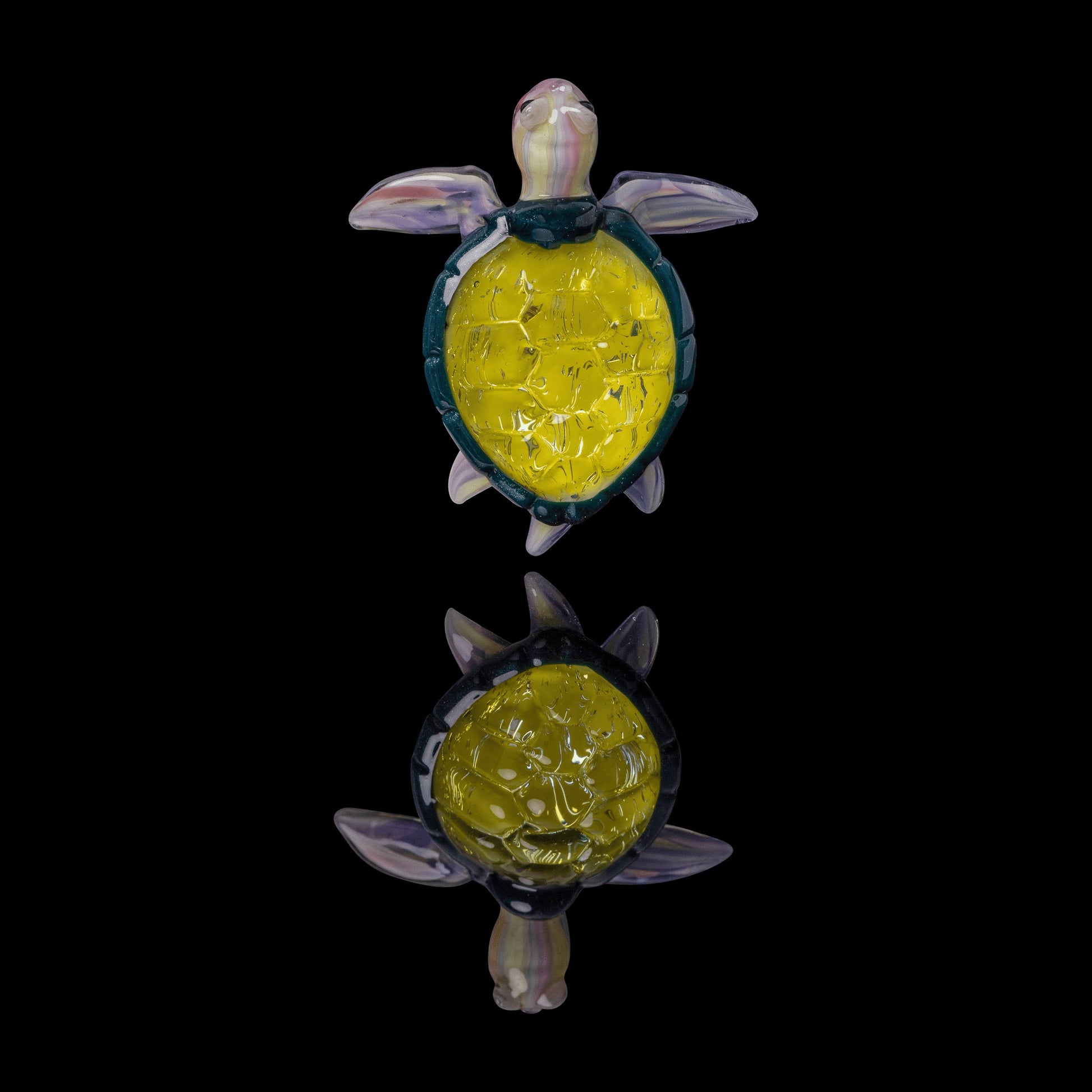 luxurious glass pendant - Collab Turtle Pendant by Turtle Time Glass x Scomo Moanet (Scribble Season 2022)
