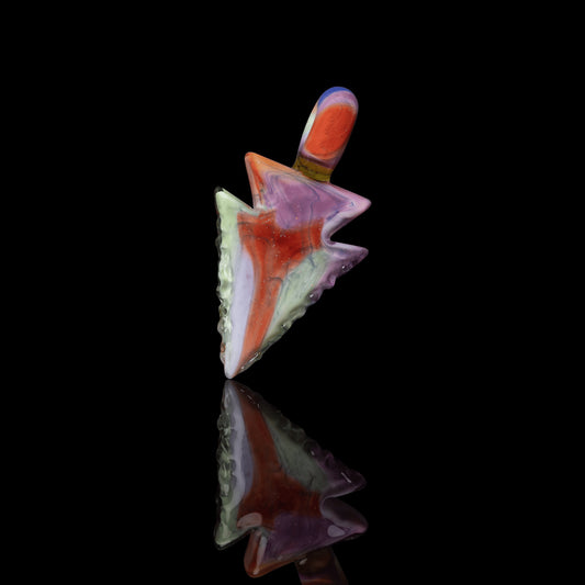 innovative glass pendant - Collab Arrowhead Pendant (C) by Elks That Run x Scomo Moanet (Scribble Season 2022)