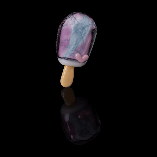 artisan-crafted glass pendant - Collab Scribbly Popsicle Pendant (B) by Sakibomb Hackysacky x Scomo Moanet (Scribble Season 2022)