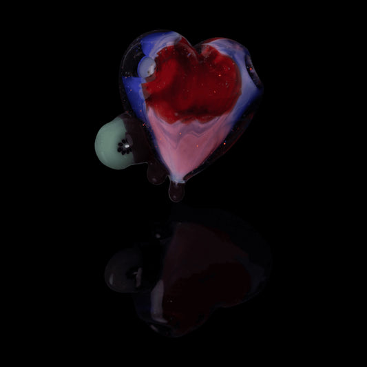 luxurious art piece - Collab Kiwi On A Scribbly Heart by Sakibomb Hackysacky x Scomo Moanet (Scribble Season 2022)