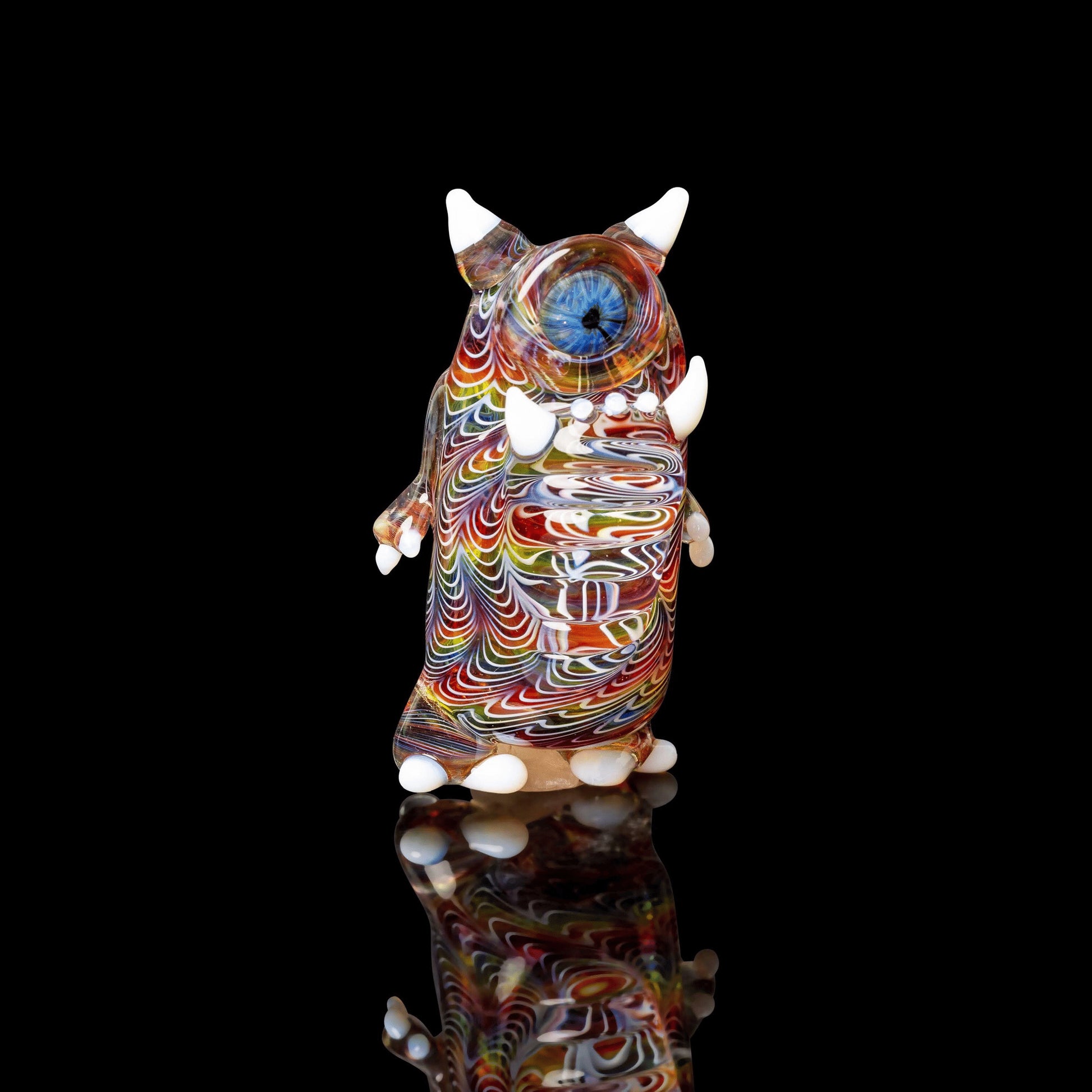 hand-blown glass pendant - Collab Wolp Pendant by Brandon Martin x Karma Glass (Rainbow Equinox 2022)