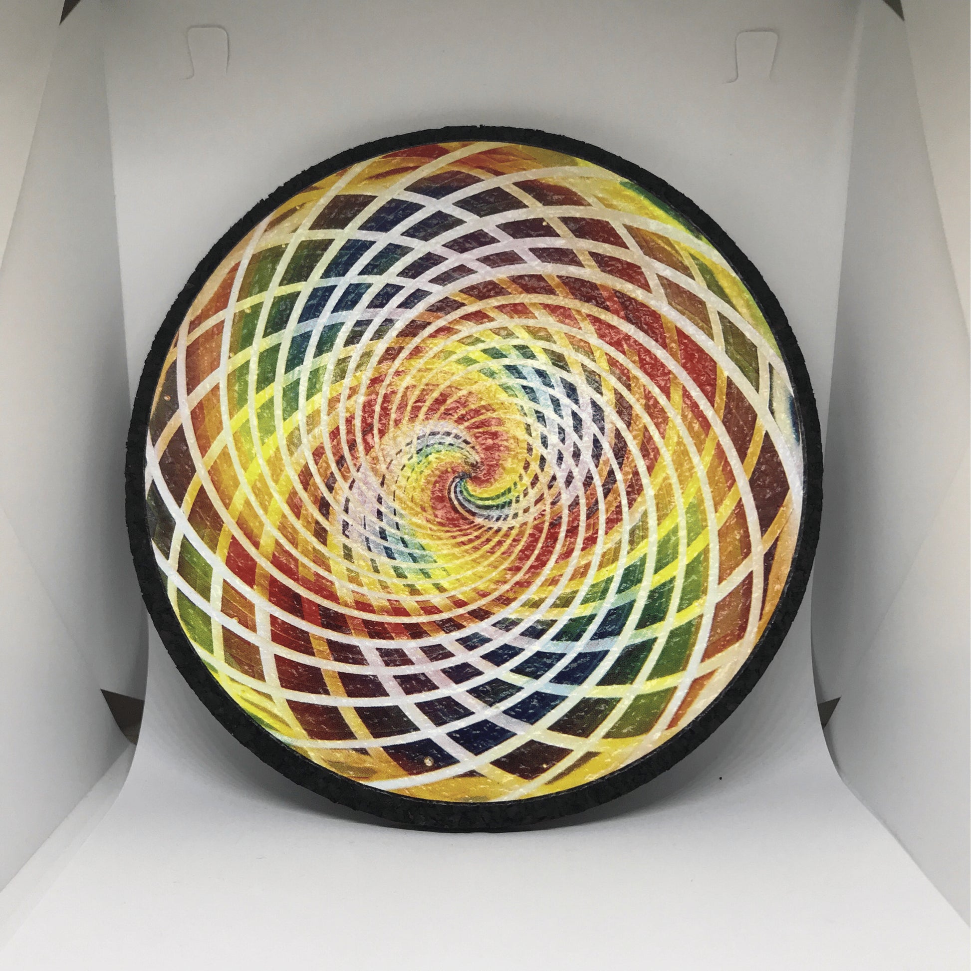 artisan-crafted art piece - Circular Moodmat (A) by Karma Glass (Rainbow Equinox 2022)