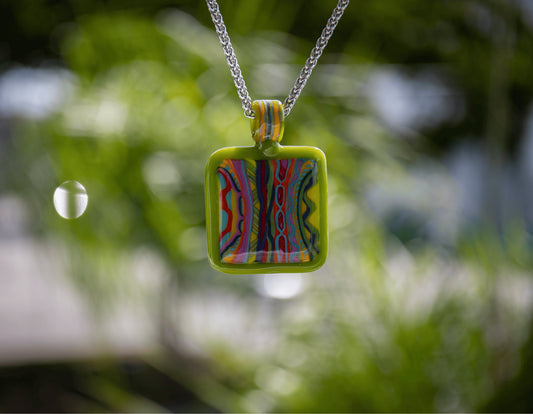 artisan-crafted glass pendant - Zkittlez Pendant (A) by Trip A (Sweater Weather)