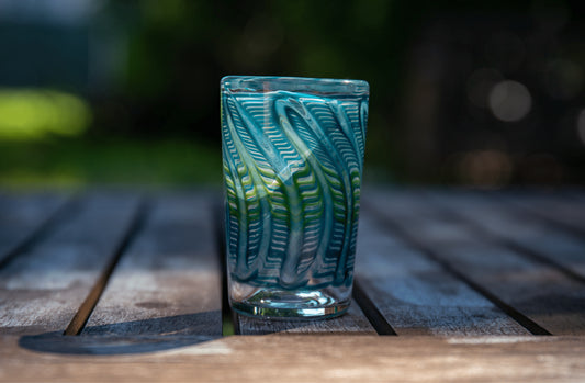 heady art piece - Shot Glass (I) by EWGG (Coffee + Colada 2022)