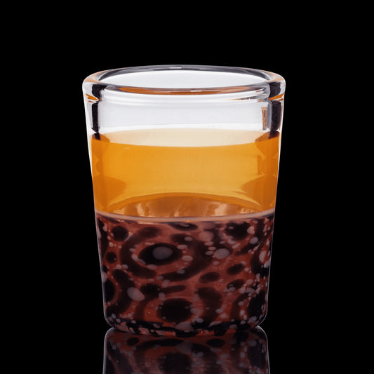 heady art piece - Shot Glass (B) by Pinky Brewtz (Coffee + Colada 2022)