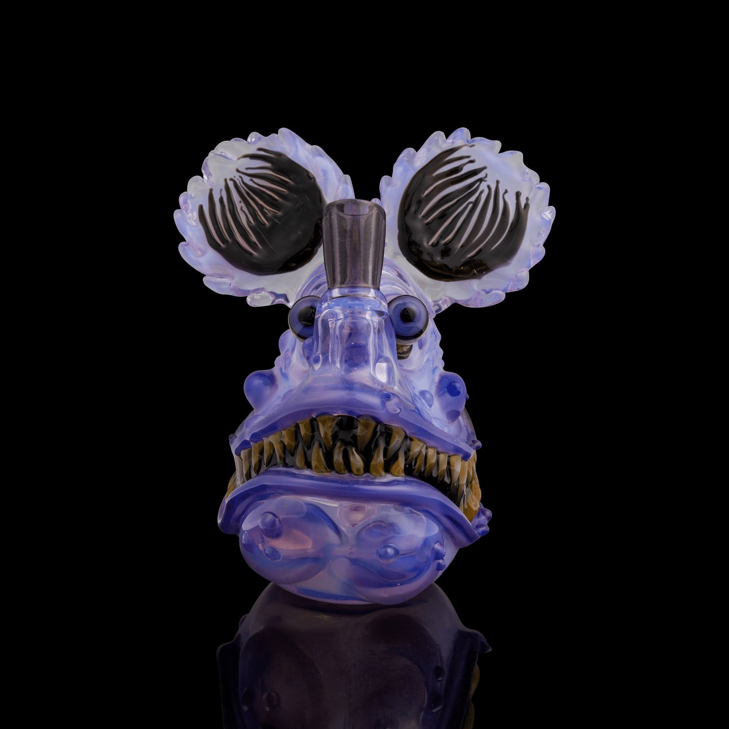 artisan-crafted art piece - Rat Fink Head by Rocko Glass (SCOPE 2022)