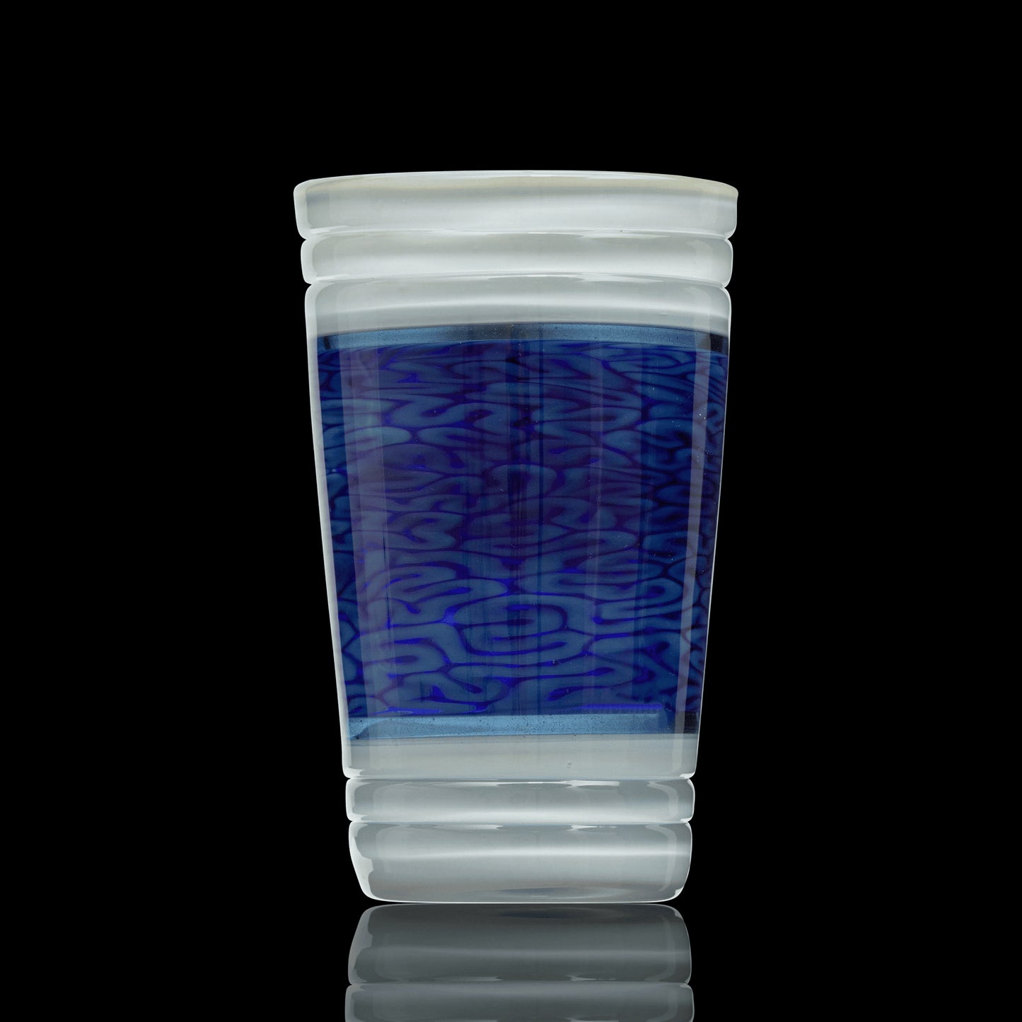 hand-blown art piece - Blue Pint Glass by Algae (SCOPE 2022)