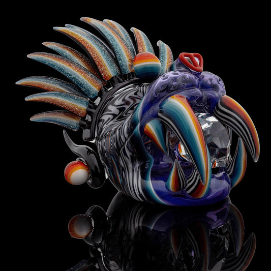 artisan-crafted art piece - Jaguar Head Collab by Pinky Brewtz x Preston Hannah (SCOPE 2022)