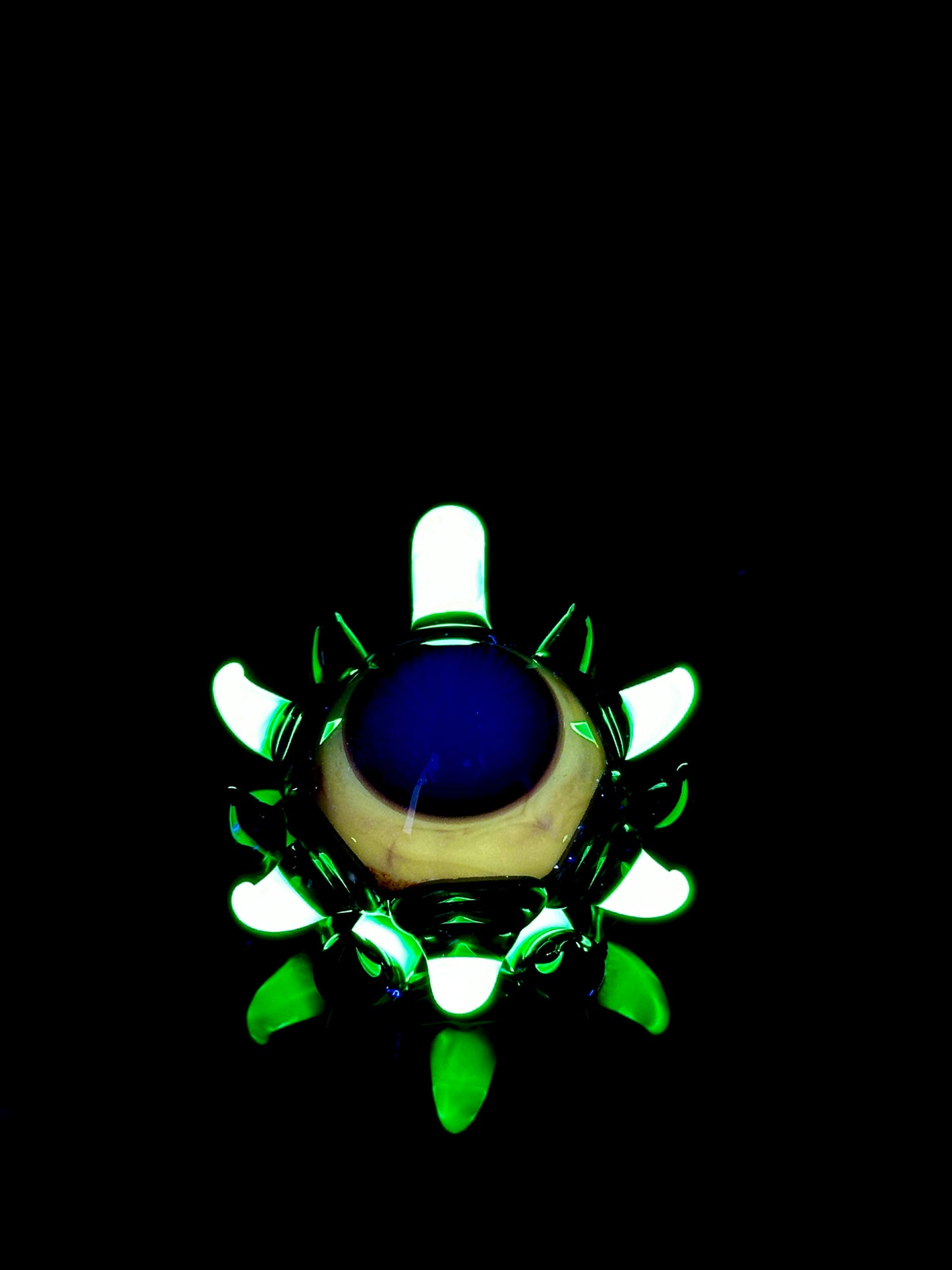 Aquarius spiked eyeball pendant