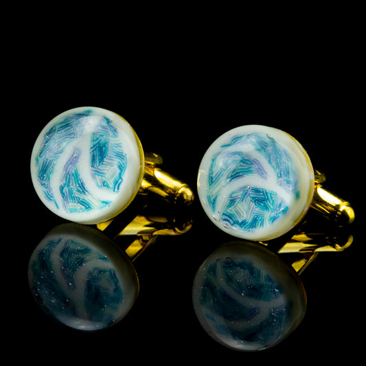 Chaotic Flow Cufflinks by Green T (2024)