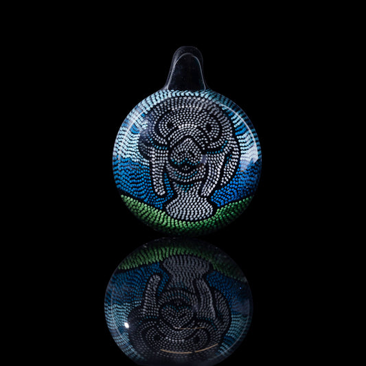 Manatee Pendant by JH Glass (2023)