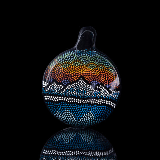 Mini Mountain Pendant (A) by JH Glass (2023)