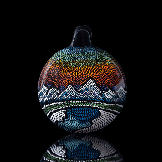 Fullsize Mountain Pendant (A) by JH Glass (2023)