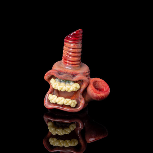 artisan-crafted art piece - Mini Mouth Bowl: Rust by FrostysFresh (2023)