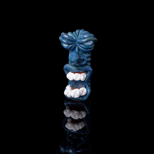 hand-blown glass pendant - Peacock Chameleon Pendant by FrostysFresh (2023)